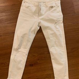 Zara basic white jeans